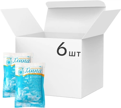 Упаковка глины Golden Pharm Голубой косметической 60 г х 6 шт (2775298341068)