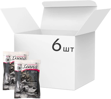 Упаковка глины Golden Pharm Черной косметической 60 г х 6 шт (2775298341074)