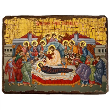 Икона Успение Пресвятой Богородицы ,икона на дереве 170х230 мм (3590-2)