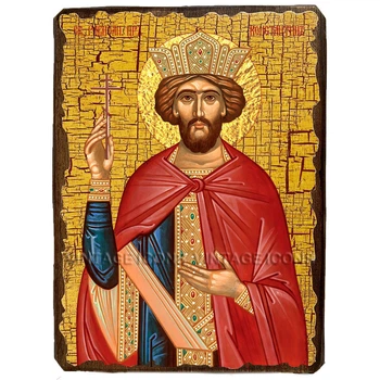 Икона Константин Святой Равноапостольный Царь ,икона на дереве 300х400 мм (3739-4)
