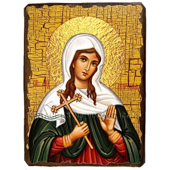 Икона Миропия мученица ,икона на дереве 130х170 мм (3690-1)