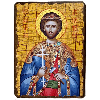Икона Емилиан Доростольский мученик ,икона на дереве 300х400 мм (3505-4)