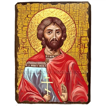 Икона Конон Исаврийский мученик ,икона на дереве 170х230 мм (3560-2)