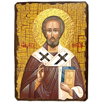 Икона Лев Римский святитель ,икона на дереве 300х400 мм (3533-4)