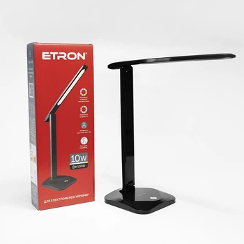 Настільна лампа LED ETRON 1-EDL-419 10W 3000K-6000K чорна