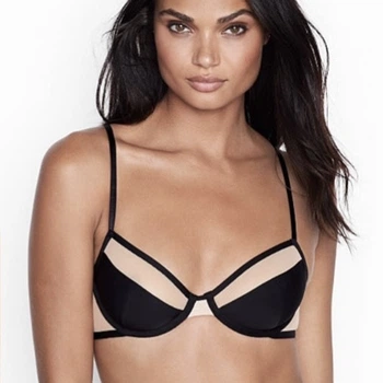 Бюстгальтер Victoria’s Secret VERY SEXY Bra Mesh 75C Черный