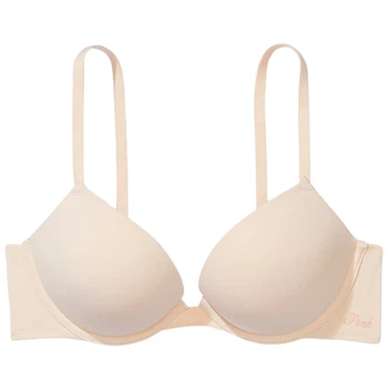 Бюстгальтер PINK Victoria's Secret Super Push-Up Bra 2024 75B Бежевий