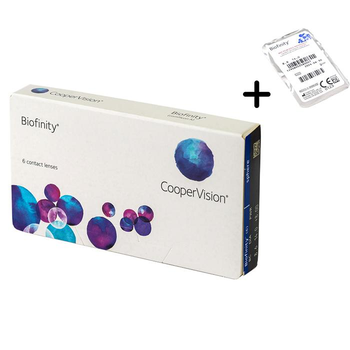 Лінзи Biofinity -3,25 \ (3 лінзи + 1 в подарунок) \ до 27 року (Cooper Vision)