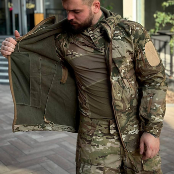 Вологозахищена чоловіча куртка "DRAGON" Softshell мультикам розмір 2XL