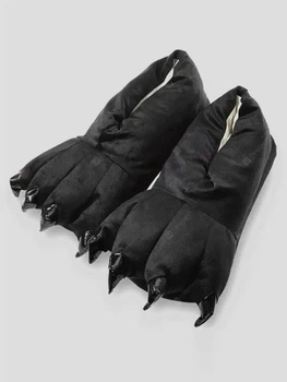 Тапочки Кигуруми Лапы Когти My Kigu Домашние Черный Детские для девочки Мягкие Плюшевые 39-40 (G304975)