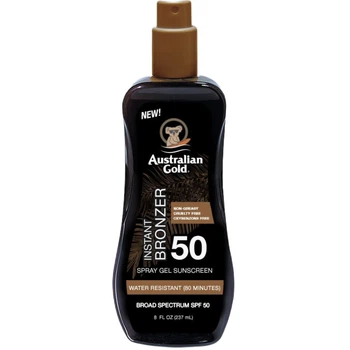 Спрей-гель для загара с бронзатором Australian Gold Sunscreen Bronzer SPF50 237 мл