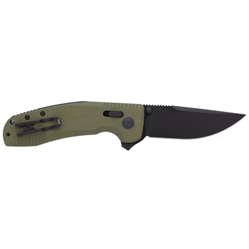 Ніж складаний SOG TAC XR OD Green/Straight Edge оливковий