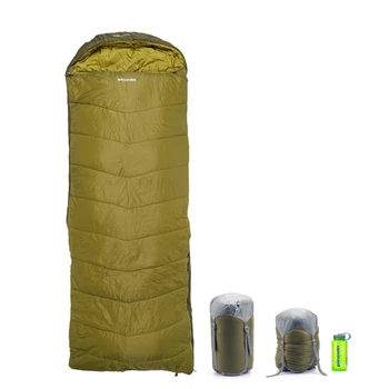 Спальний мішок Pinguin Blizzard Wide (4/-1°C) Khaki 190 см (Wide) - Right Zip зелений