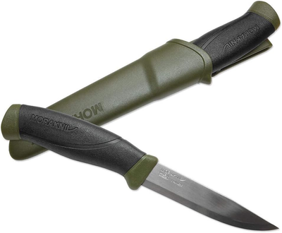 Нож Morakniv Companion stainless steel olive green оливковый