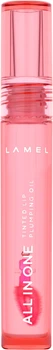 Масло тинт для губ Lamel Professional All in One Lip Tinted Plumping Oil №401 Peachy 3 мл (0810134211926/5060805941026)