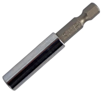 Тримач бiт S&R 1/4" x 60 мм сталь Cr-V (152312060)