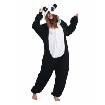 Піжама жіноча Кігурумі Kigurumi Панда L (165-175 см) Чорно біла