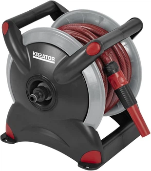 Катушка со шлангом Kreator 1/2″ 15 м с распылителем (KRTGR6720)