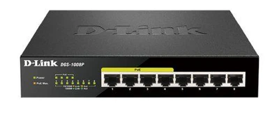 POE комутатор D-Link DGS-1008P для камер для офісу