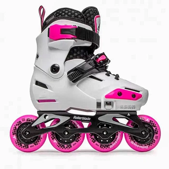 Детские раздвижные ролики Rollerblade Apex G White Pink Размер 33-36.5