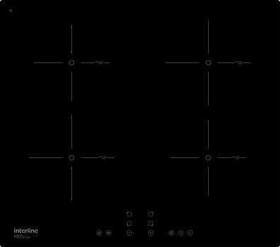 Варочная поверхность индукционная Interline VIK 860 SIB BG (INVERTER)