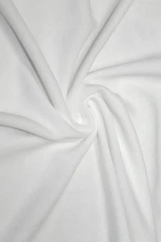 Ткань Микрофлис белый 160г/м2 150см 1пог.м