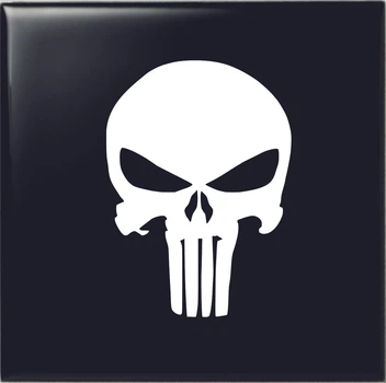 Наклейка на авто череп Каратель (Punisher) 20х15 см