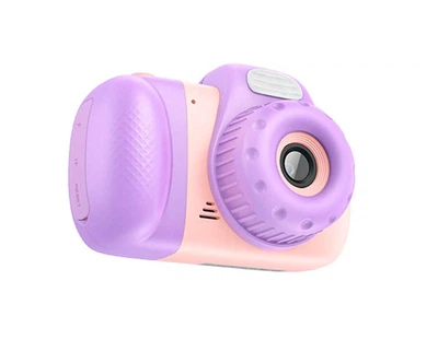 Цифровая детская фото-видео камера HOCO DV201 Dual lens children camera розовый