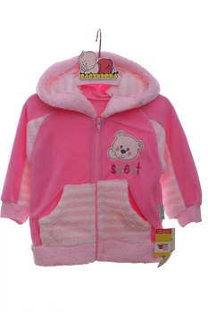 Кофта флісова для дівчинки з довгим рукавом Sweet рожева 74 см (41723)