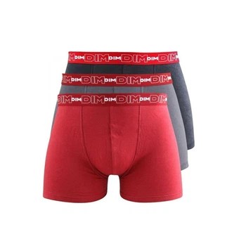 Трусы боксеры DIM 6596x3 3 р 3 шт gris pl./rouge/n. 5BG