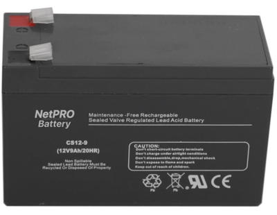 Батарея до ДБЖ NetPro CS12-9, 12V 9Ah (CS12-9)