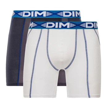 Труси боксери DIM D01N2x2 2 р 2шт blanc/gris plomb