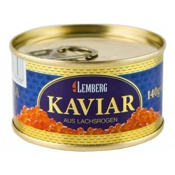 Икра красная Lemberg kaviar лососевая 140г горбуши натуральная
