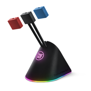 Держатель для кабеля GLHF Citadel Colorful RGB, 3 цветные клипсы, белый (FGLMB22BKCTDLRGB3)