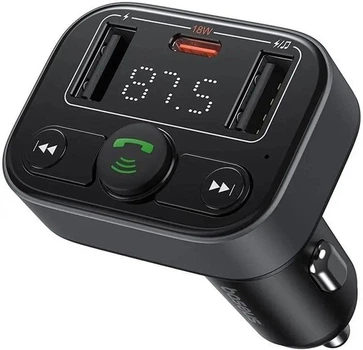 FM-трансмиттер модулятор Baseus S-09 Lite Series Car FM Transmitter C10762300113-00 Black