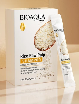 Шампунь для волос Bioaqua Rice raw Pulp shampoo с экстрактом риса 1*10 мл