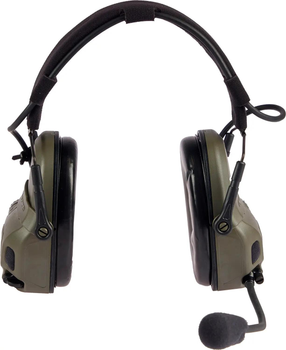 Активні навушники Ops-Core AMP Communication Headset-Connectorized. Верхній тримач. Ranger Green