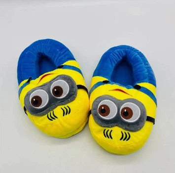 Тапочки кігурумі іграшки Дитячі для хлопчика Kigurumi Міньон Теплі Тканинні Жовтий 35-41 (Х307245)