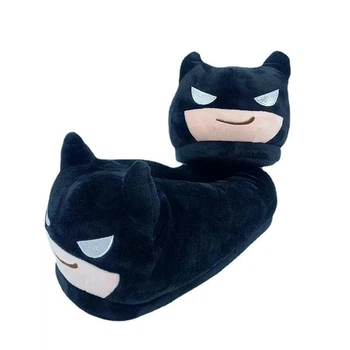 Тапочки кігурумі іграшки для хлопчика Дитячі Kigurumi Бетмен Batman Марвел Теплі Тканинні Чорний 27-34 (3212)