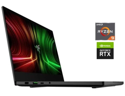 Игровой ноутбук Razer Blade 14 RZ09-0370 / 14" (2560x1440) IPS / AMD Ryzen 9 5900HX (8 (16) ядер по 3.3 - 4.6 GHz) / 16 GB DDR4 / 1000 GB SSD NVMe / nVidia GeForce RTX 3070, 8 GB GDDR6, 256-bit / WebCam б/у