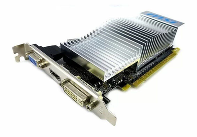 Дискретная видеокарта nVidia GeForce 210, 1 GB DDR3, 64-bit / 1x DVI, 1x HDMI, 1x VGA б/у