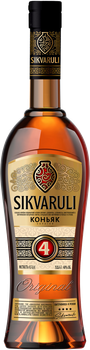 Коньяк Sikvaruli 4 года выдержки 0.5 л 40% (4820189293880)