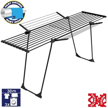 Сушка для белья напольная Casa Si Flex Ultra Black 18-28м сталь 20кг 2-3 загрузки
