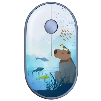 Миша комп'ютерна 2E CAPYBARA: SWIM бездротова 1600dpi Синій (2E-MF300WCAPIBARABL)