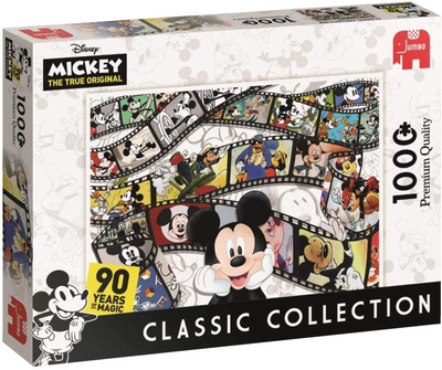 Puzzle Jumbo Premium Quality Disney Classic Collection Mickey 90th Anniversary 1000 elementów 19493 (8710126194935)