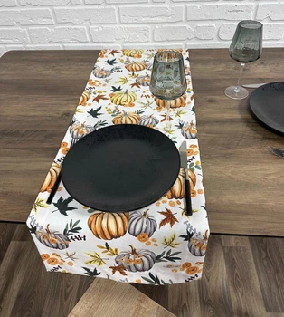 Дорожка на стол (раннер) Halloween Pumpkin 160х40 см разноцветная
