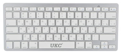 Бездротова Bluetooth клавіатура UKC BK3001 (X5) Silver