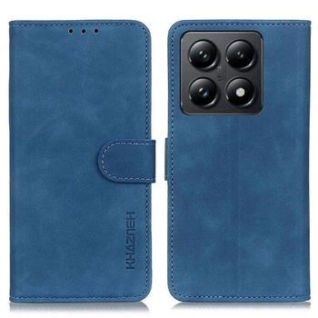 Чехол-книжка с застежкой KHAZNEH Retro Wallet для Xiaomi 14T - Blue