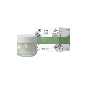 Крем заспокоєння та ліфтинг з олією CBD (коноплі) Inspira:cosmetics 50мл.