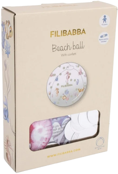 Пляжний м'яч Filibabba Beach ball Alfie - Rainbow Reef Confetti (5712804030033)